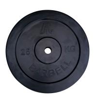 Диск обрезиненный DFC, чёрный, 31 мм, 25 кг