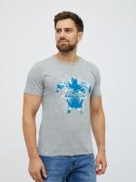 футболка мужская (GRI MELANGE) L 7501-FB