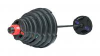 Штанга олимпийская 180 кг (диски с двумя хватами, черный гриф) FT-2HGSET-180-BLACK