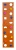 Скалодром пристенный 500*2000 стандарт ЭЛЬБРУС (10 зацепов), оранжевый